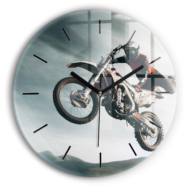 Zegar okrągły Motorowy Styl Adrenalina
