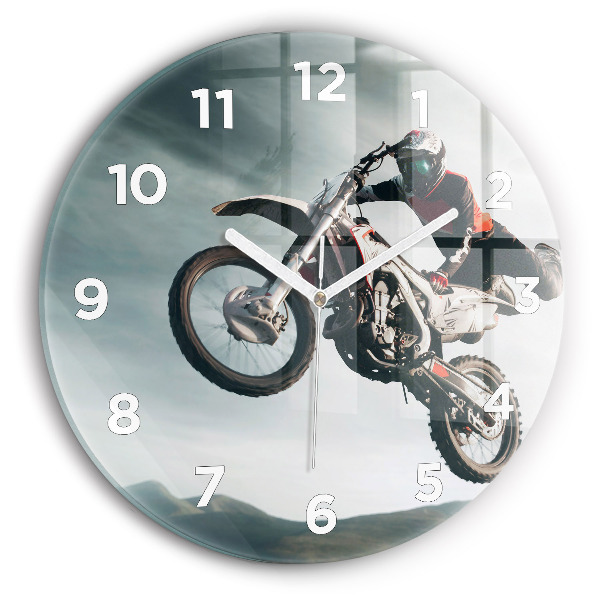 Zegar okrągły Motorowy Styl Adrenalina