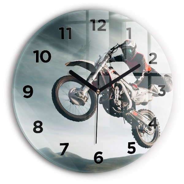 Zegar okrągły Motorowy Styl Adrenalina