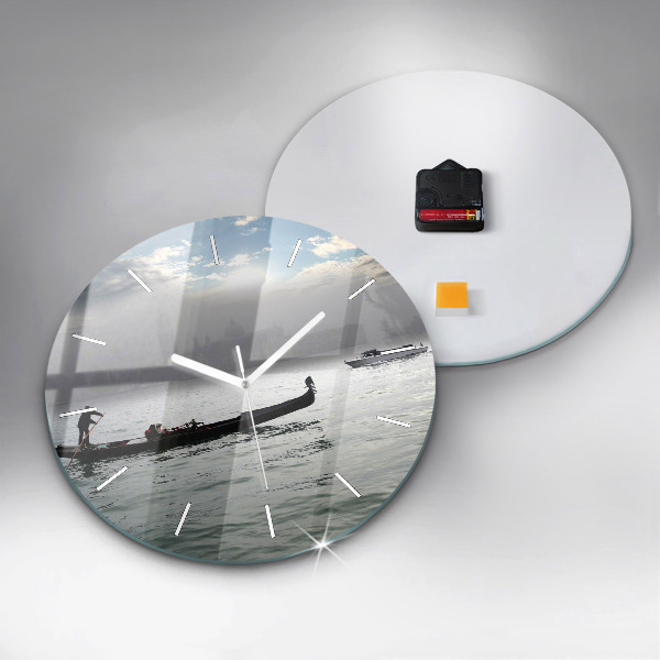 Zegar ścienny okrągły Gondola w Wenecji