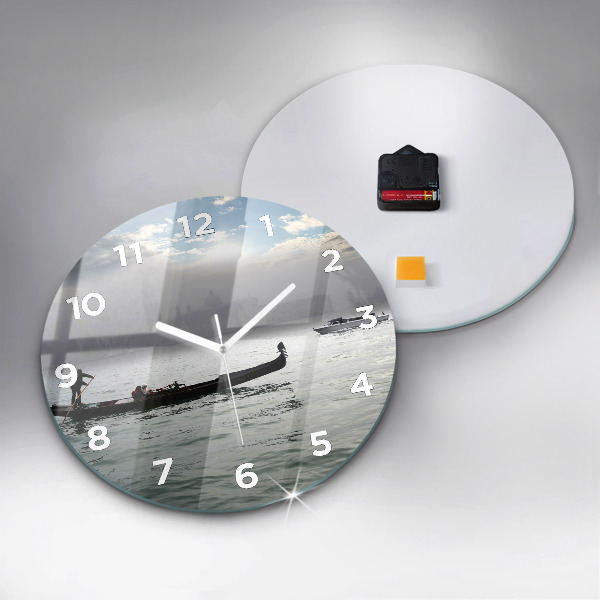 Zegar ścienny okrągły Gondola w Wenecji