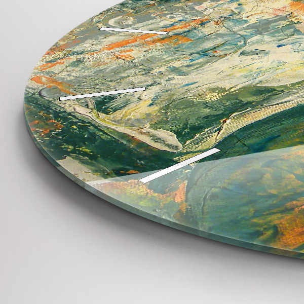 Zegar ścienny okrągły Malowana postura słonia