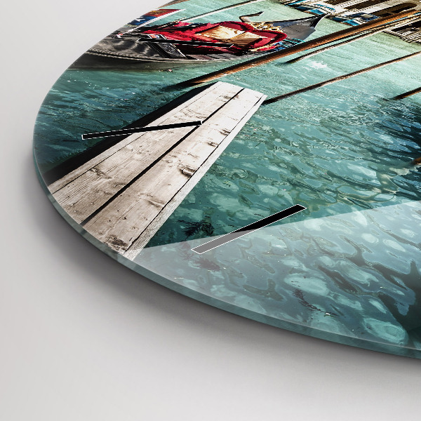 Zegar ścienny okrągły Gondole Wenecja Włochy