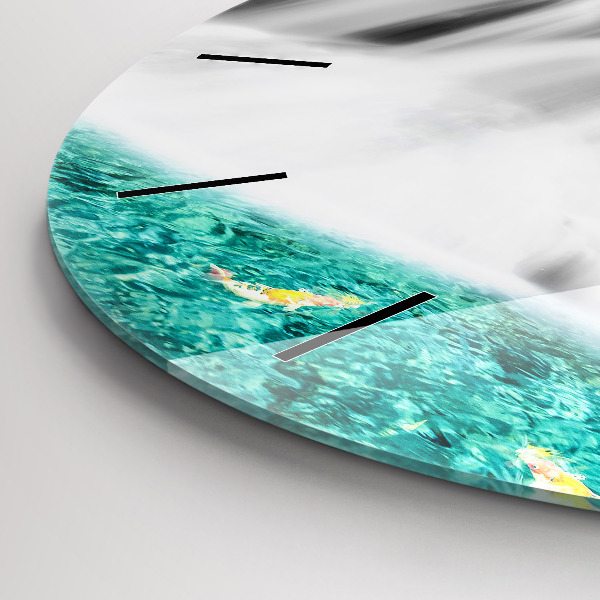 Zegar ścienny okrągły Wodospad w Tajlandii