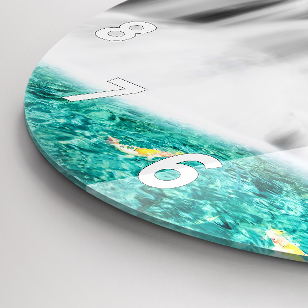 Zegar ścienny okrągły Wodospad w Tajlandii