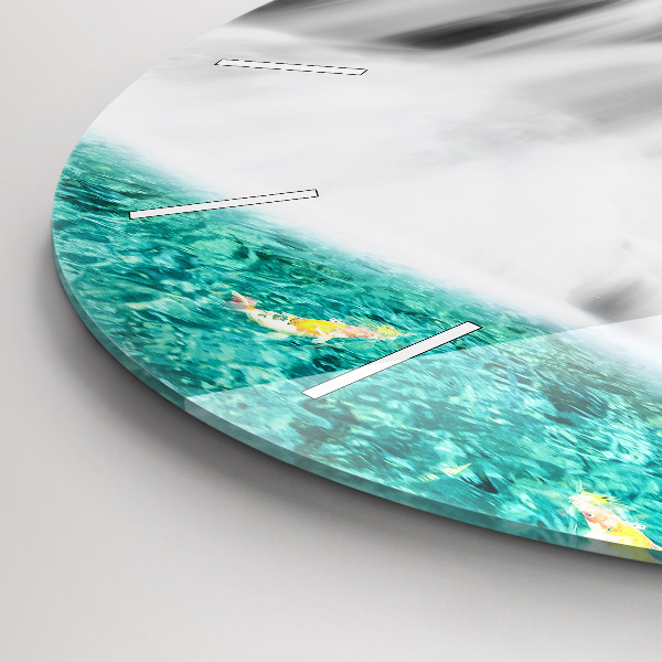 Zegar ścienny okrągły Wodospad w Tajlandii