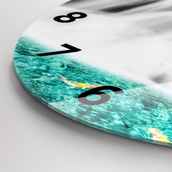 Zegar ścienny okrągły Wodospad w Tajlandii