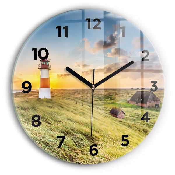 Zegar ścienny okrągły Latarnia morska