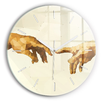 Zegar ścienny okrągły Stworzenie Adama