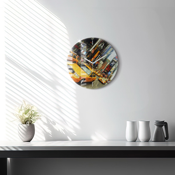 Zegar okrągły New York City taksówki