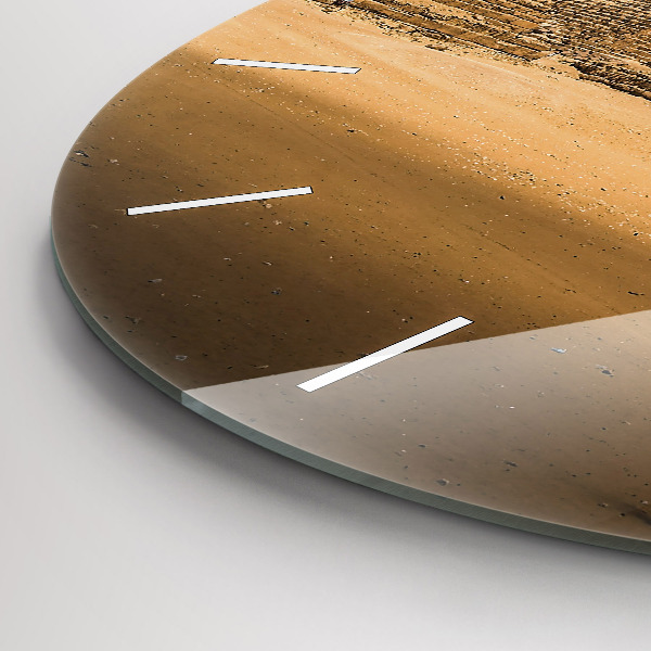 Zegar ścienny okrągły Piramidy i zachód słońca