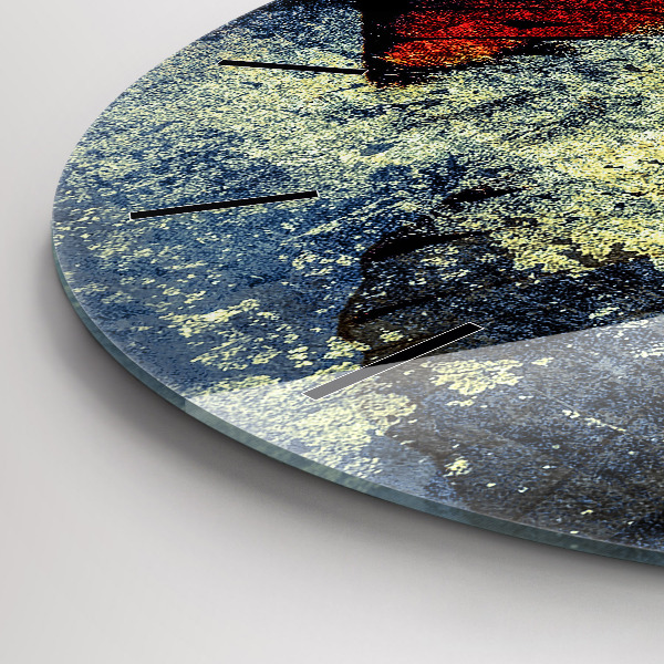 Zegar okrągły Motyl vintage styl