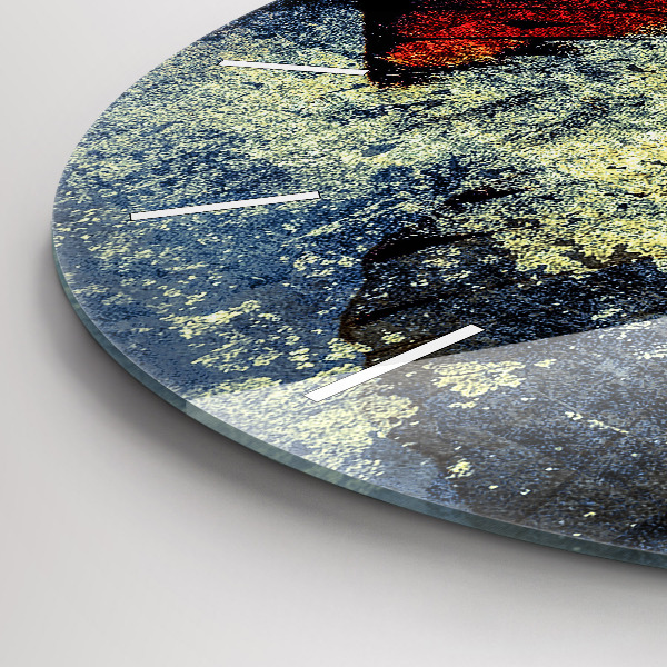 Zegar okrągły Motyl vintage styl