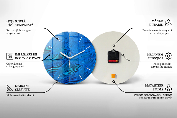 Zegar okrągły Młoda zakochana para