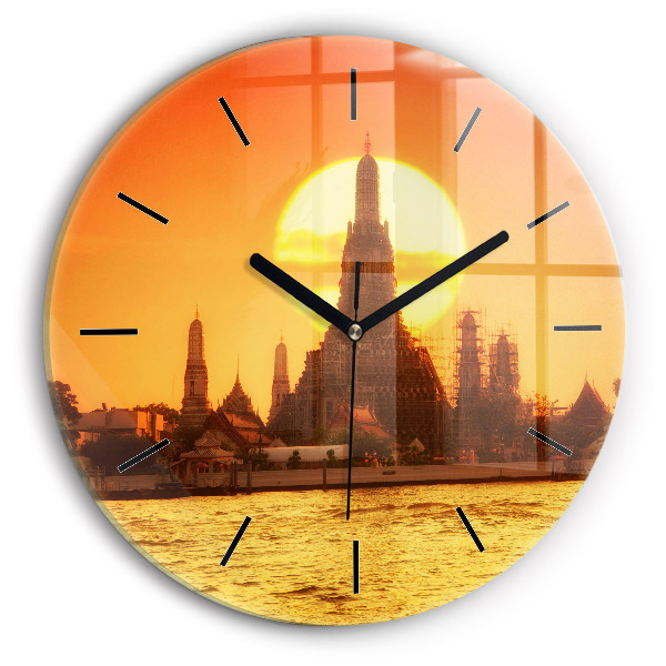 Zegar okrągły Wat arun Bangkok Tajlandia