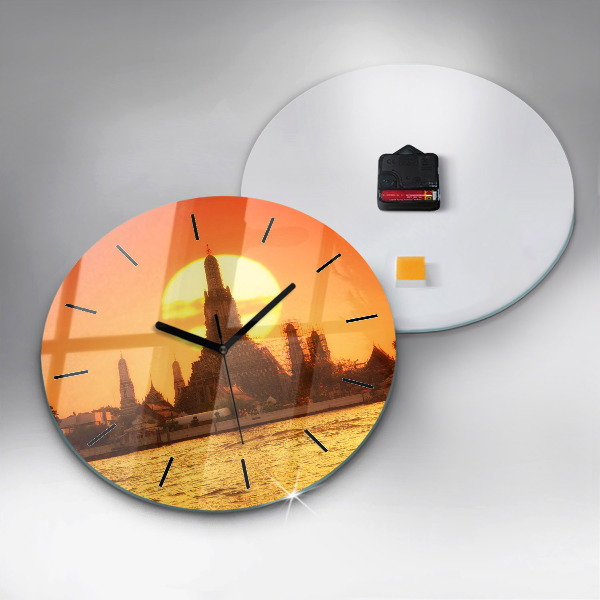 Zegar okrągły Wat arun Bangkok Tajlandia