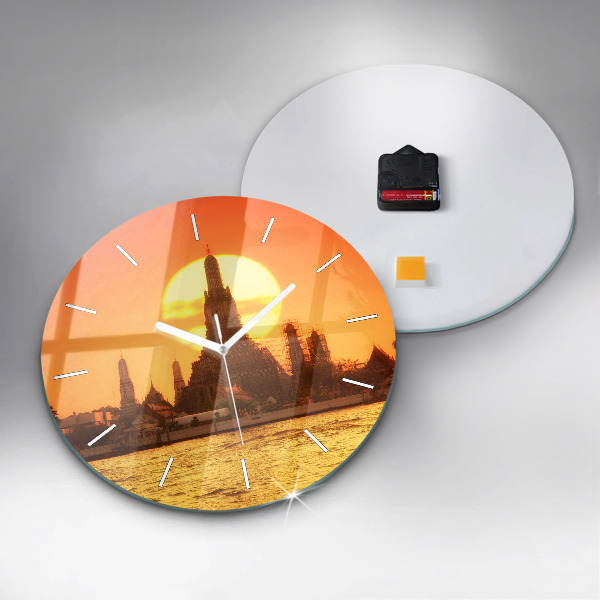 Zegar okrągły Wat arun Bangkok Tajlandia