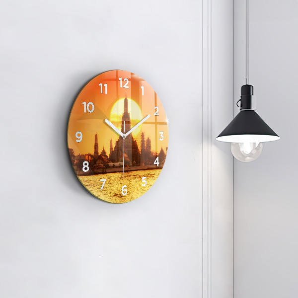 Zegar okrągły Wat arun Bangkok Tajlandia