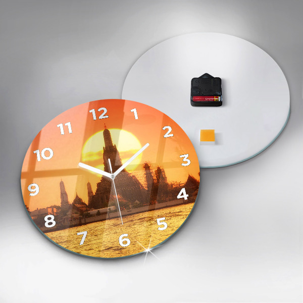 Zegar okrągły Wat arun Bangkok Tajlandia