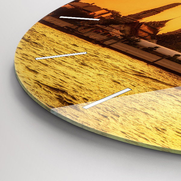 Zegar okrągły Wat arun Bangkok Tajlandia