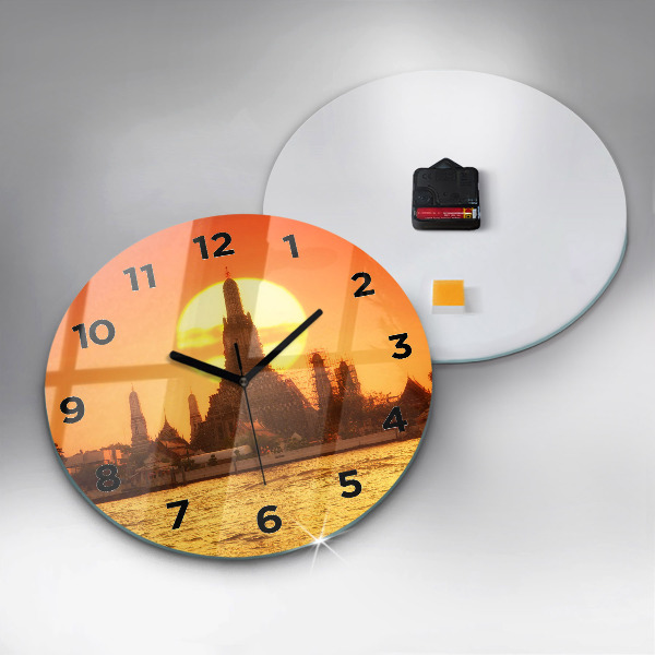 Zegar okrągły Wat arun Bangkok Tajlandia