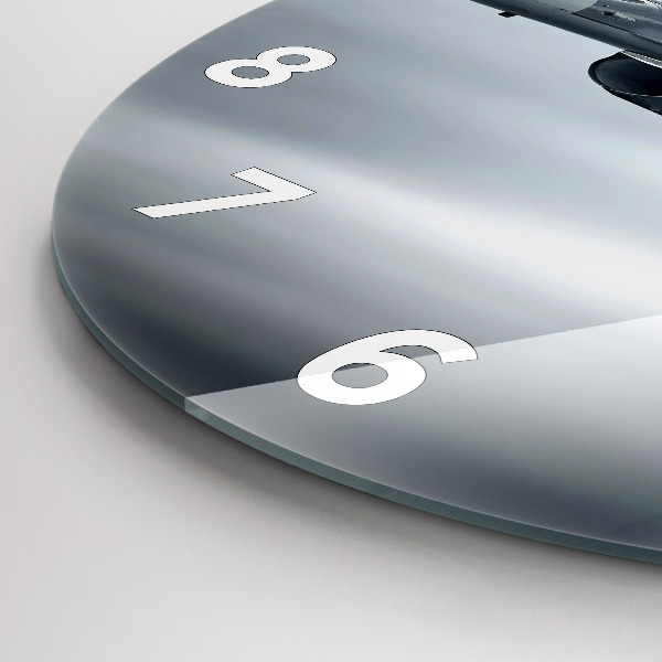 Zegar okrągły Samolot wojskowy