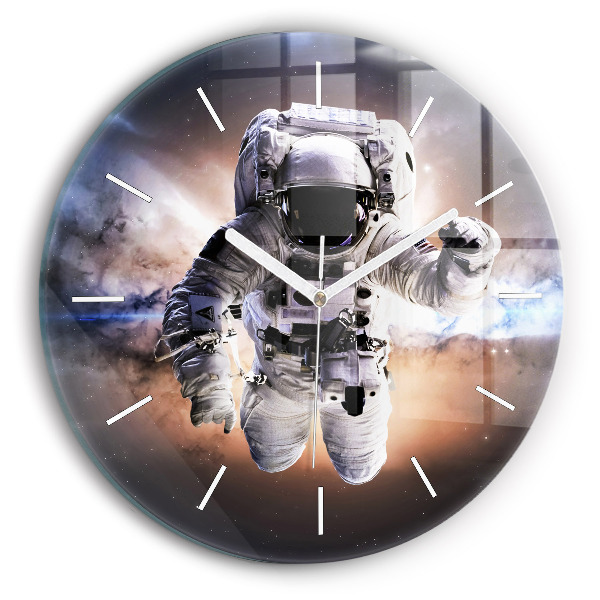 Zegar okrągły Astronauta w kosmosie
