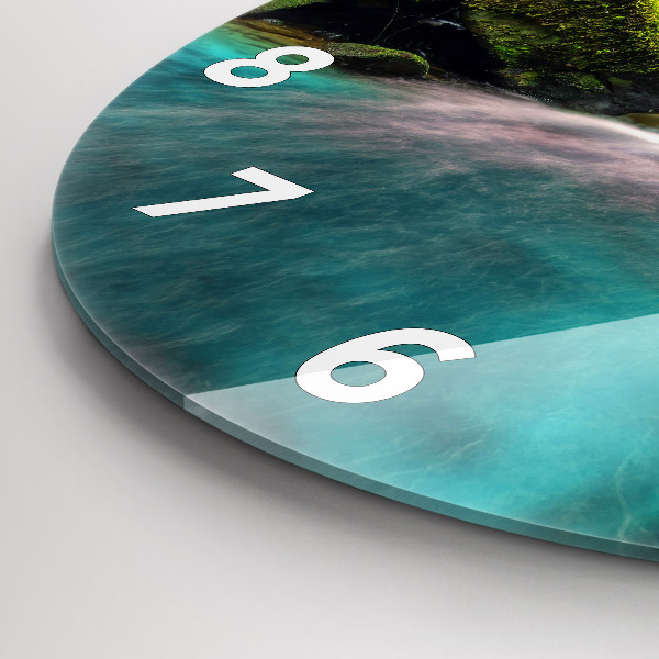 Zegar okrągły Wodospad Tajlandia