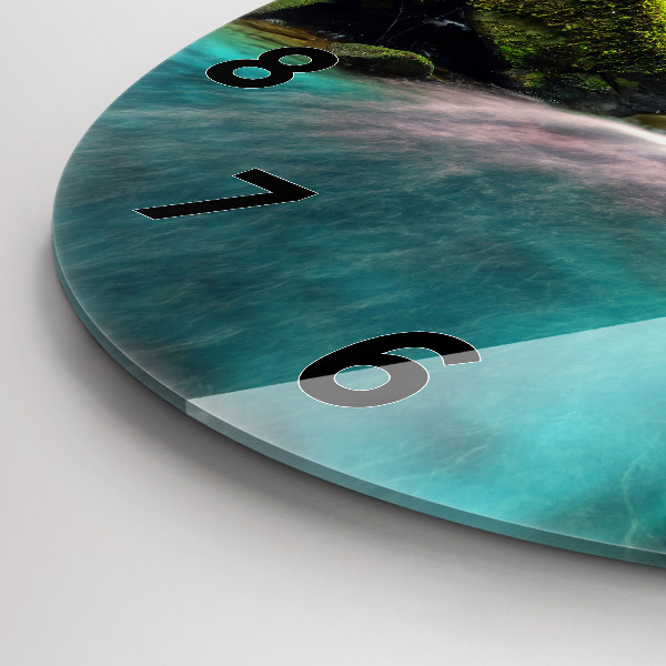 Zegar okrągły Wodospad Tajlandia