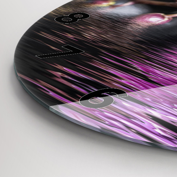 Zegar ścienny okrągły Kwiat orchidei na wodzie