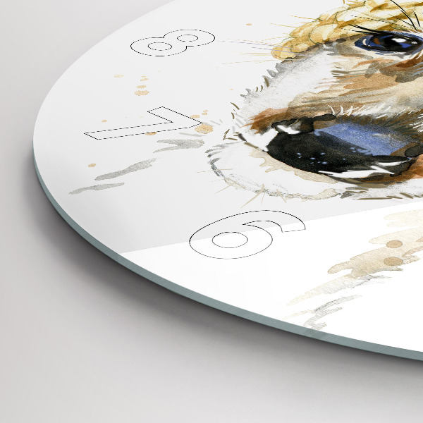 Zegar szklany okrągły Sarenka