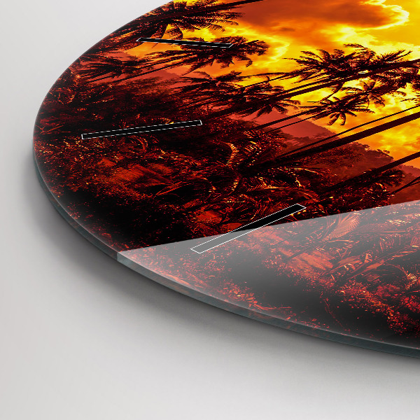 Zegar ścienny okrągły Tajlandia plaża Klong Prao