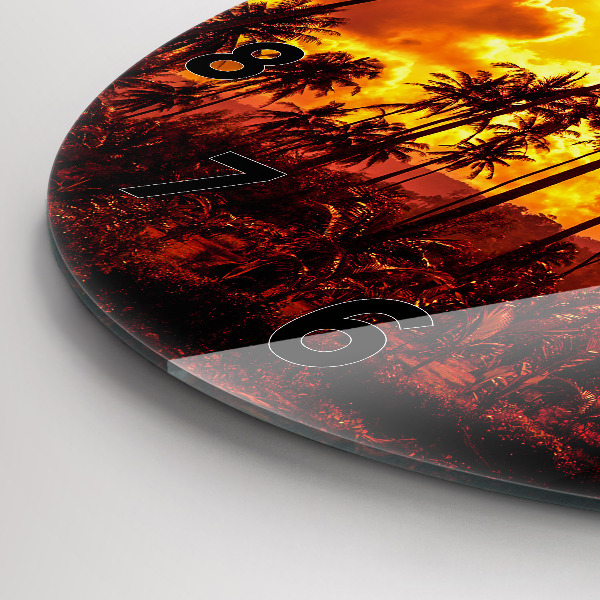 Zegar ścienny okrągły Tajlandia plaża Klong Prao