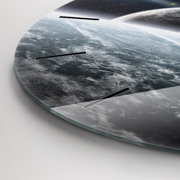 Zegar ścienny okrągły Kosmos i planety