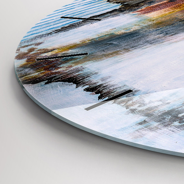 Zegar ścienny okrągły Abstrakcja