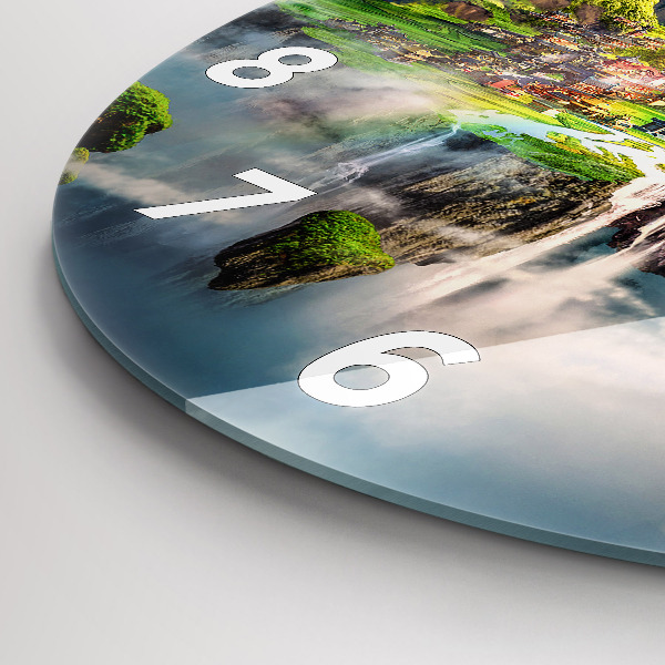 Zegar ścienny okrągły Chińskie fantasy