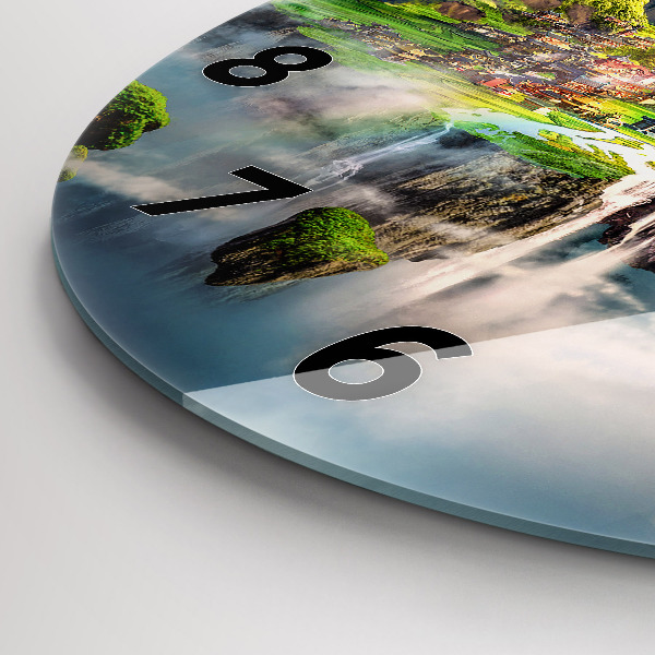 Zegar ścienny okrągły Chińskie fantasy