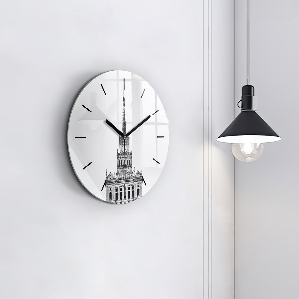 Zegar ścienny okrągły Pałac Kultury i Nauki