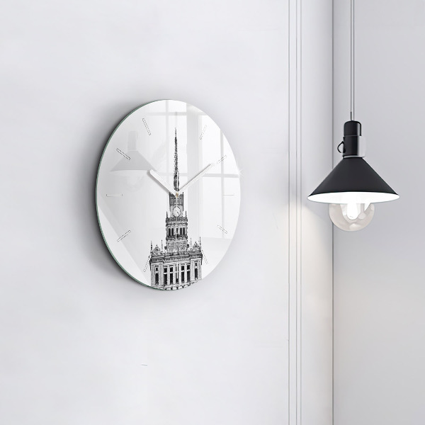 Zegar ścienny okrągły Pałac Kultury i Nauki