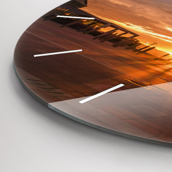 Zegar szklany okrągły Barcelona Park Olimpijski