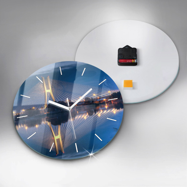 Zegar ścienny okrągły Most Rędziński Wrocław