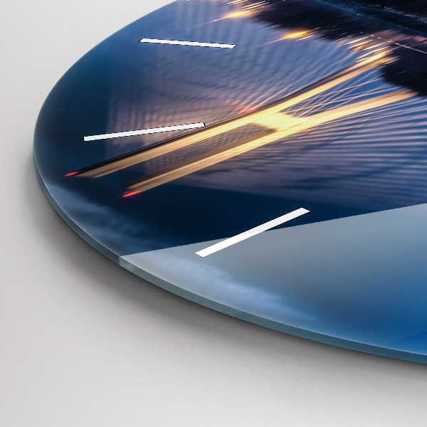 Zegar ścienny okrągły Most Rędziński Wrocław