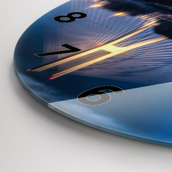 Zegar ścienny okrągły Most Rędziński Wrocław