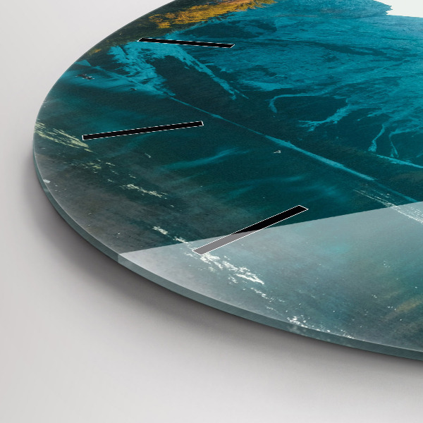 Zegar okrągły z nadrukiem Góra i rzeka w Polsce