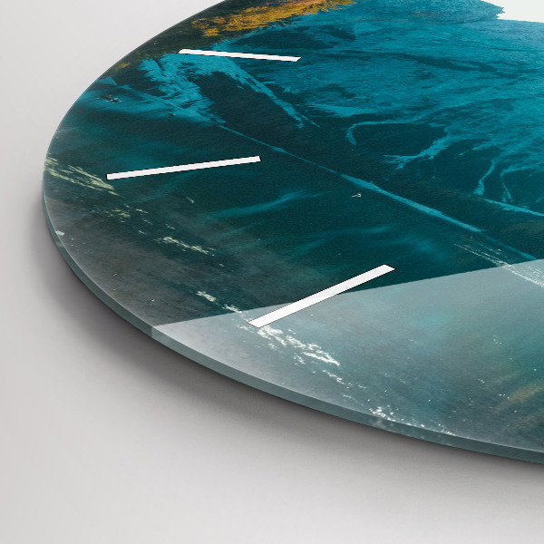 Zegar okrągły z nadrukiem Góra i rzeka w Polsce