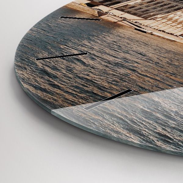 Zegar okrągły z nadrukiem Parlament w Budapeszcie