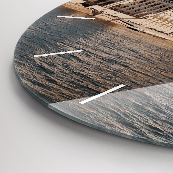 Zegar okrągły z nadrukiem Parlament w Budapeszcie