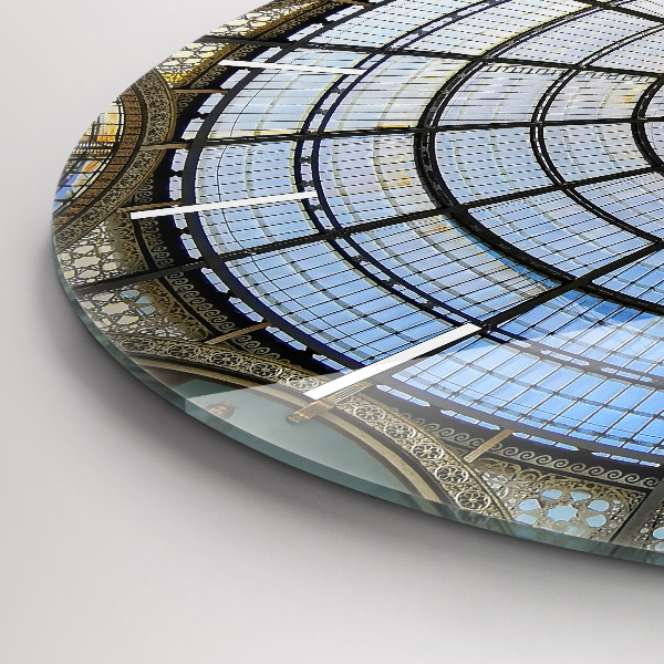 Zegar okrągły z nadrukiem Galeria handlowa w Mediolanie