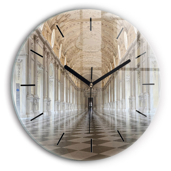 Zegar okrągły z nadrukiem Muzeum La Veneria Reale