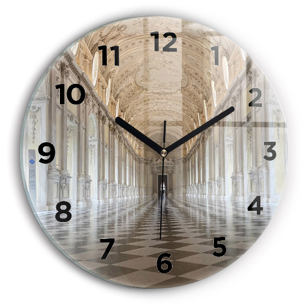 Zegar okrągły z nadrukiem Muzeum La Veneria Reale